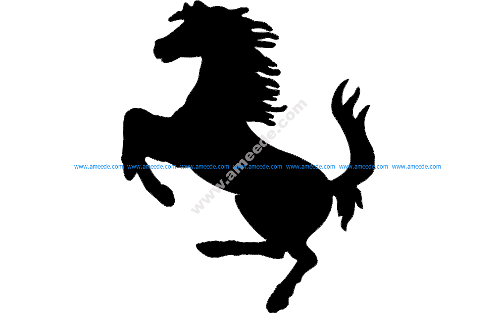 Horse Galloping Silhouette – Download Vector