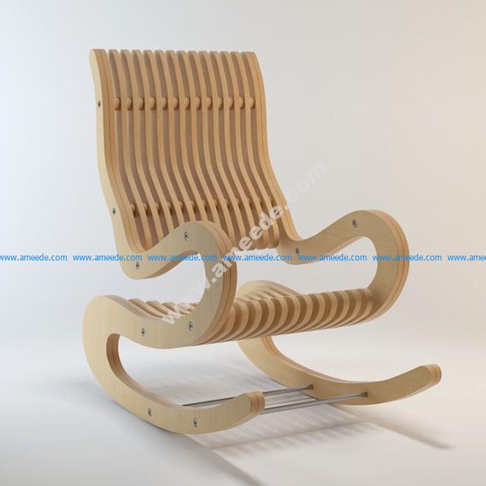 Rocking Chair Plywood 15 mm – Download Vector