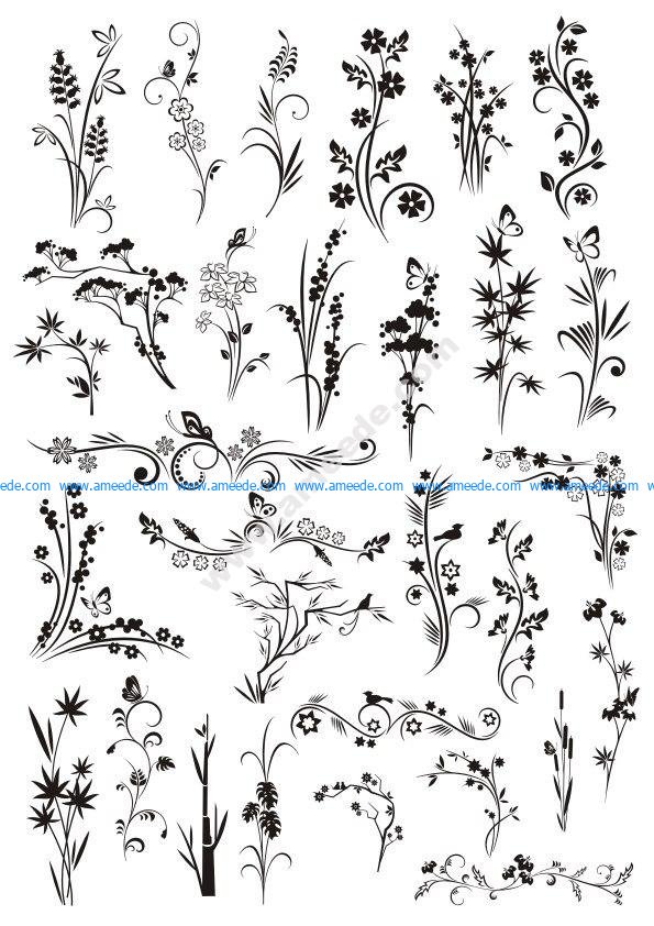 Floral Ornaments ‘ is a CorelDRAW CDR ( .cdr ) Download file Core...