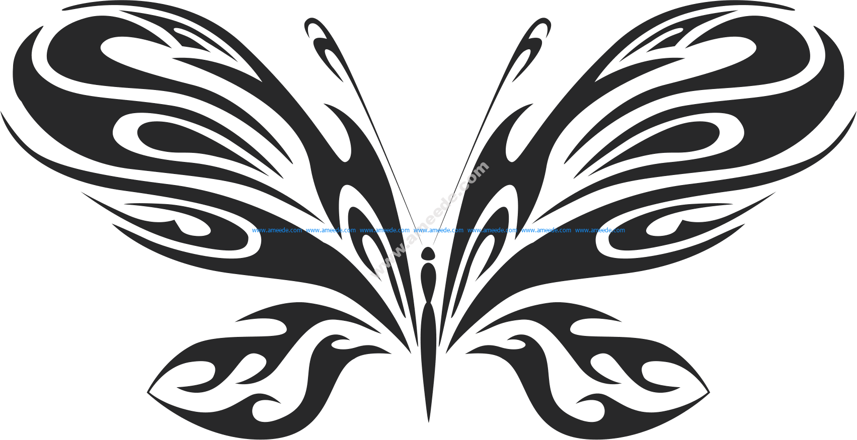 Download Tribal Butterfly Vector Art 20 - Download Vector