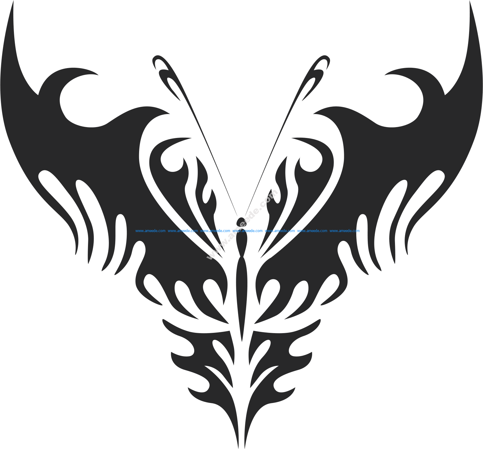 Download Tribal Butterfly Vector Art 24 - Download Vector