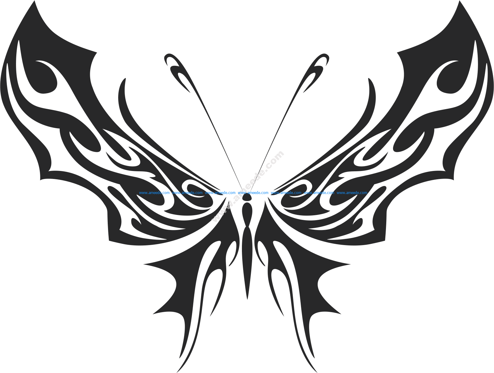 Download Tribal Butterfly Vector Art 35 - Download Free Vector