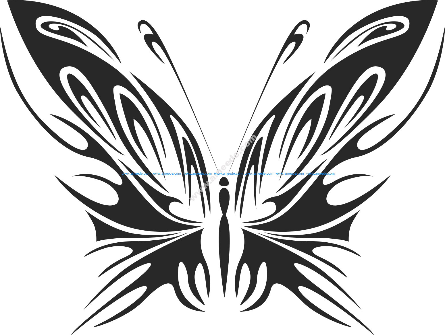 Download Tribal Butterfly Vector Art 40 - Download Vector