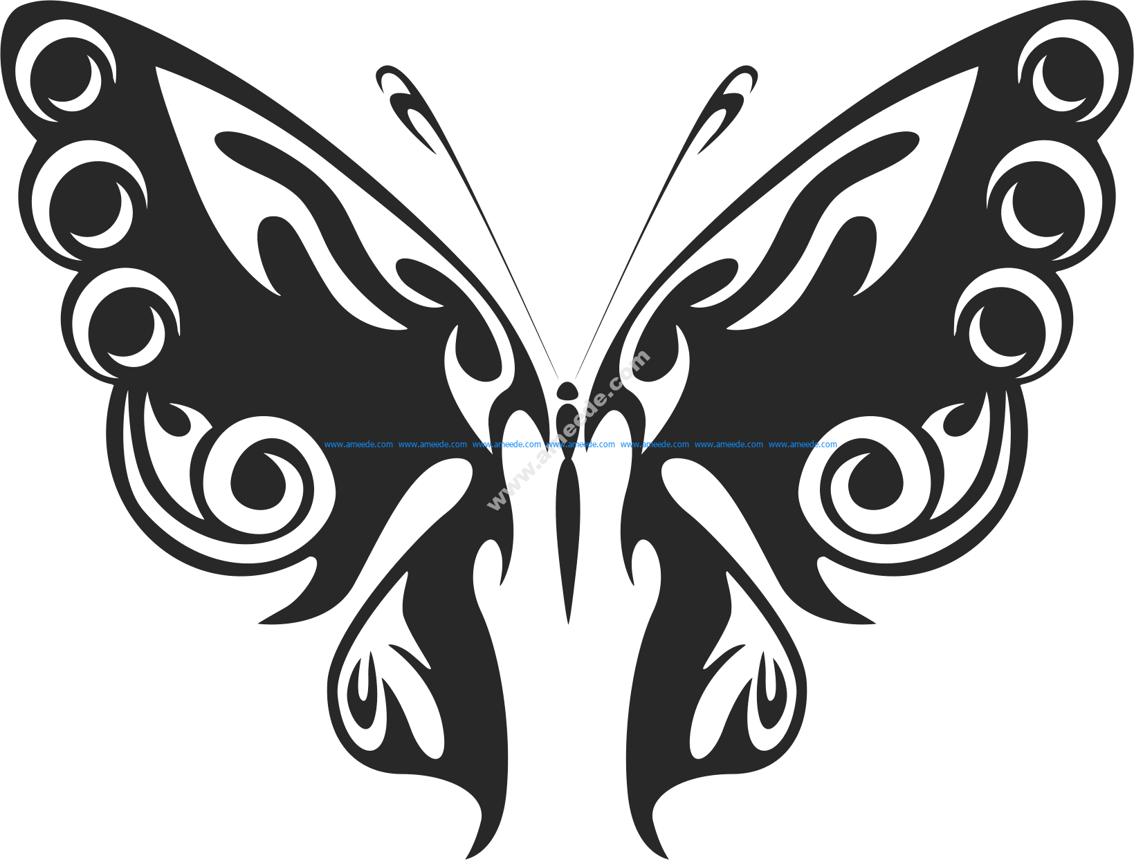 Download Tribal Butterfly Vector Art 47 - Download Free Vector