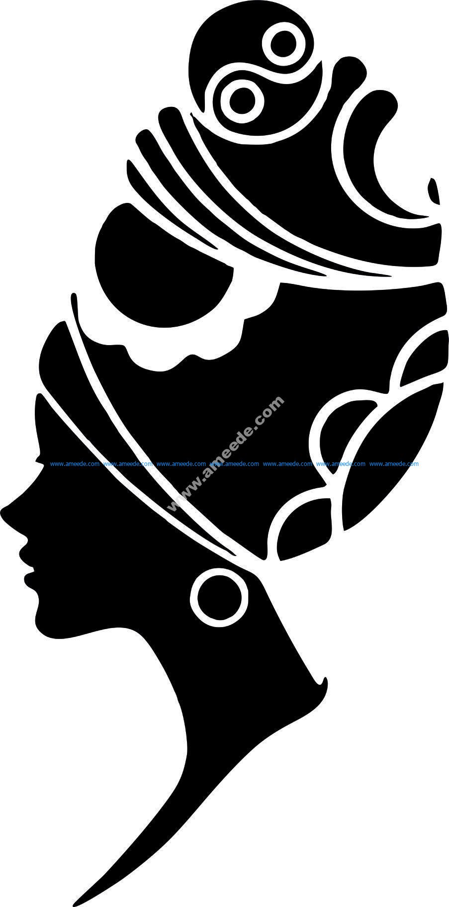 Download Woman Face Silhouette Vector Art jpg Image - Download Free ...