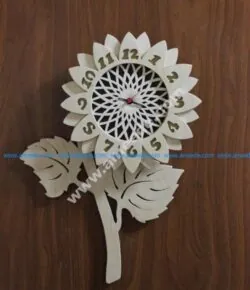 Flower Design Decorative Wall Clock