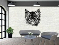 Hand Drawn Cat F0000644 file cdr and dxf pdf free vector download for laser engraving machines