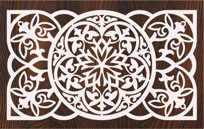 Laser Cut Vector Panel Cutting F0000658 file cdr and dxf pdf free vector download for laser cut