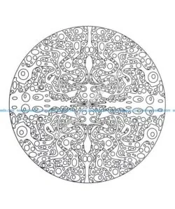 Mandala a colorier difficile 30