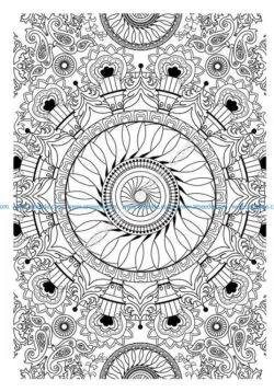 Mandala a colorier difficile 33