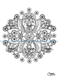 Mandala a colorier difficile 34