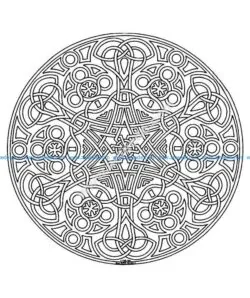 Mandala a colorier difficile 8