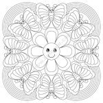 Mandala Gratuit Papillons Et Fleurs Download Free Vectors