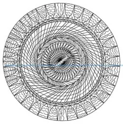 Mandala abstrait et simple