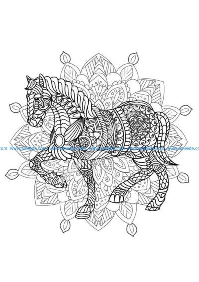 Mandala cheval 2