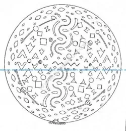 Mandala gratuit motifs simples