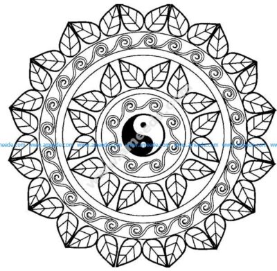 Download Yin Yang, Mandala, Pattern. Royalty-Free Vector Graphic
