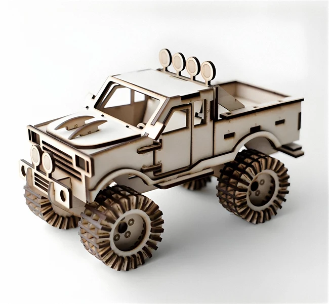 Monster Truck - Free download vector file Laser cut and CNC Cut Wood