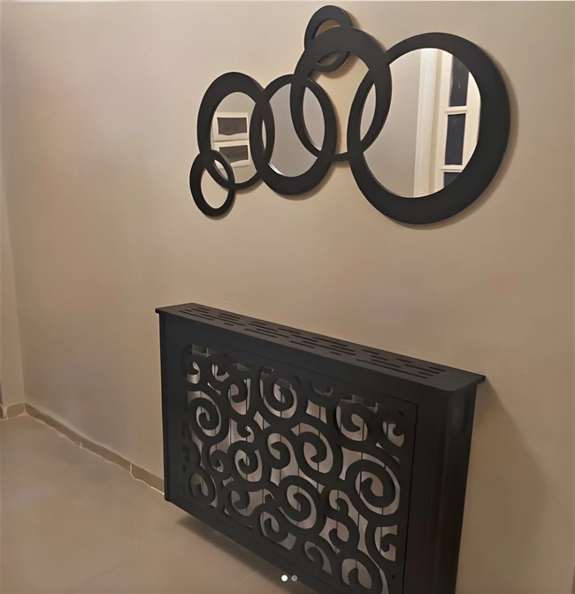 Round Wall Decor Mirror Frame - Free download vector file Laser cut and CNC Cut Wood