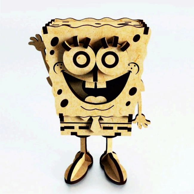 SpongeBob F0000471 file cdr and dxf pdf free vector download for laser cut