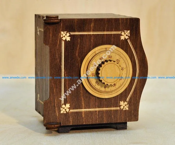 Wooden Safe v2 Laser Cut