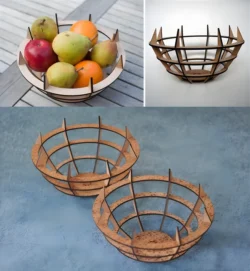 Arachnid Fruit Bowl – Free download vector file Laser cut and CNC Cut Wood