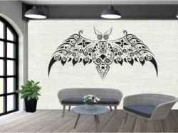 Bat Stencil F0000749 file cdr and dxf pdf free vector download for laser engraving machines