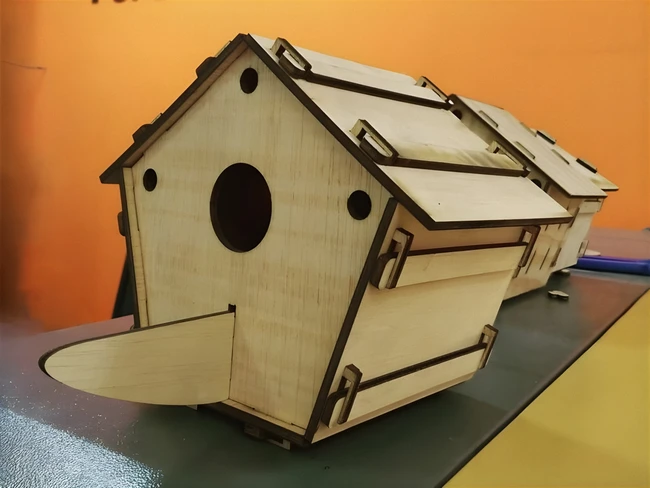 Bird house free download vector files Laser cut and CNC cut wood