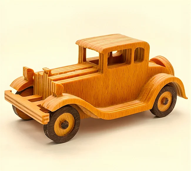 Car - 1930 Ford Model a simplified free download vector files Laser cut and CNC cut wood