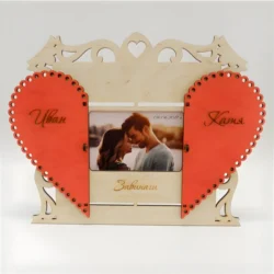 Couple Photo frame – Free download vector file Laser cut and CNC Cut Wood