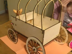 Covered Wagon free download vector files Laser cut and CNC cut wood