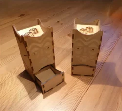 Dice Game Tower free download vector files Laser cut and CNC cut wood