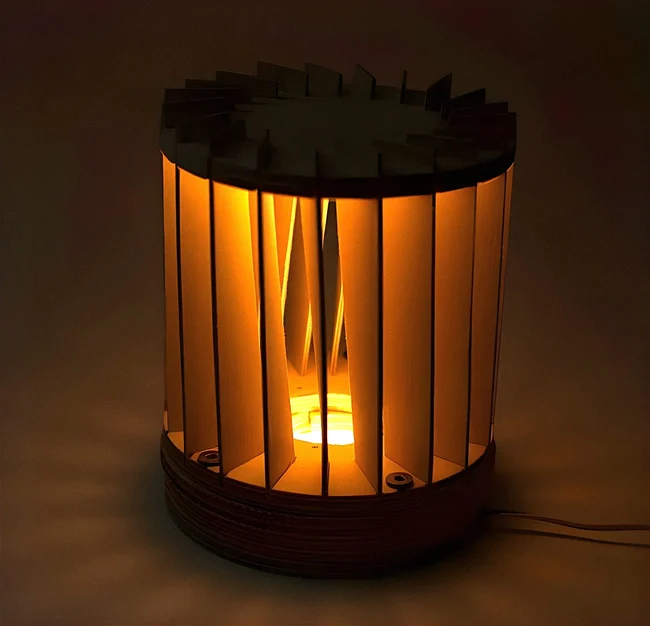 Dimmable Night Light free download vector files Laser cut and CNC cut wood