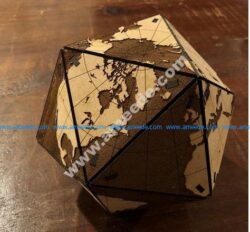 Dymaxion Globe – Optimized for Glowforge