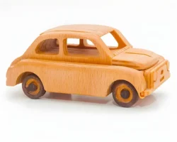 Fiat Nuova 500 simplified – Toy car free download vector files Laser cut and CNC cut wood