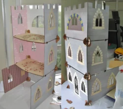 Flat pack dolls castle – Free download vector file Laser cut and CNC Cut Wood