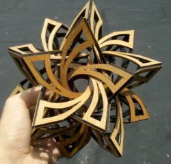 Frabjous Sculpture – Free download vector file Laser cut and CNC Cut Wood