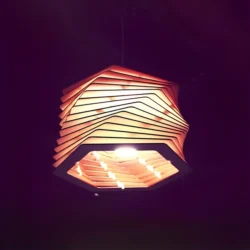 Helix Lamp Shade – Free download vector file Laser cut and CNC Cut Wood