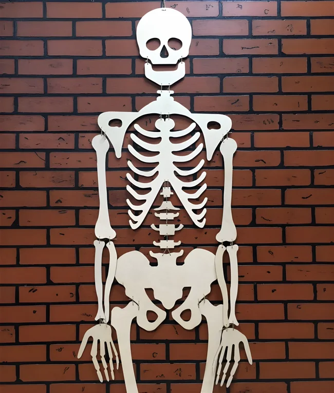 Human Skeleton - Free download vector file Laser cut and CNC Cut Wood