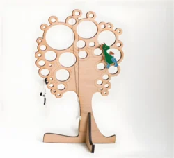 Jewellery tree – Free download vector file Laser cut and CNC Cut Wood