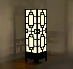 Lamp wall corner free download vector files Laser cut and CNC cut wood