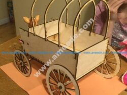 Lasercut Covered Wagon