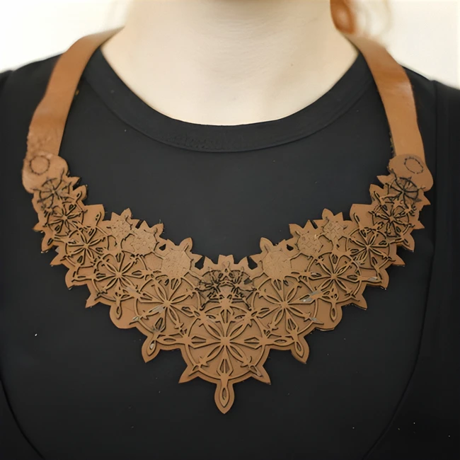 Leather Necklace - Free download vector file Laser cut and CNC Cut Wood