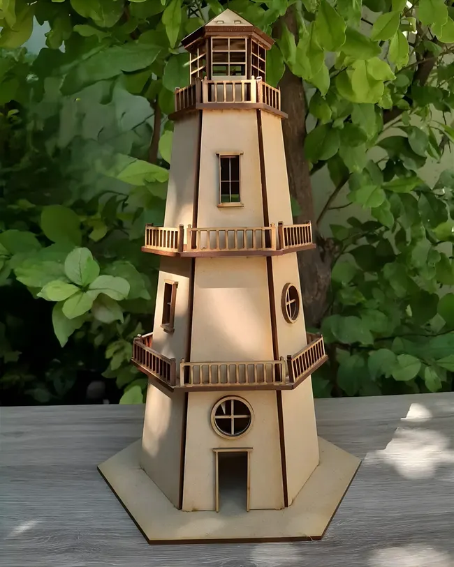 Lighthouse Dollhouse Set - Free download vector file Laser cut and CNC Cut Wood