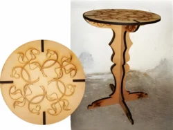 Oriental table – Free download vector file Laser cut and CNC Cut Wood