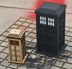 Police Box – Free download vector file Laser cut and CNC Cut Wood