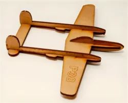 Puzzle model airplane Free download vector file Laser cut and CNC Cut Wood