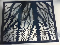 Ripples On A Pound Mc Escher Free download vector file Laser cut and CNC Cut Wood