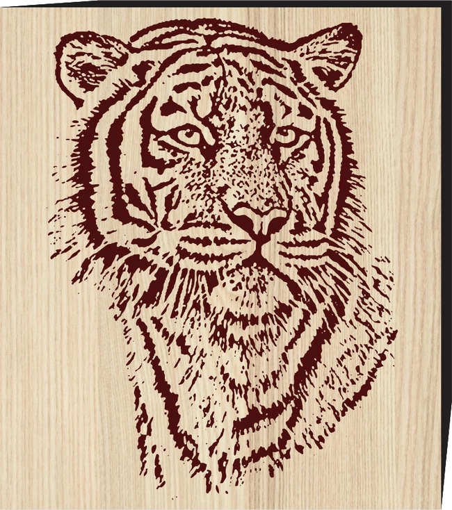 Sandblast Pattern Tiger F0001169 file cdr and dxf free vector download for print or laser engraving machines