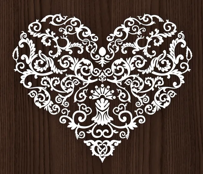 Shaped Heart Vector F0000735 file cdr and dxf pdf free vector download for laser engraving machines